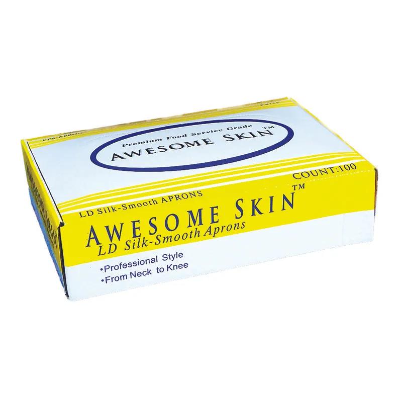 Victoria Bay Apron 28X46 IN White 1.5MIL LDPE Smooth 100/Box