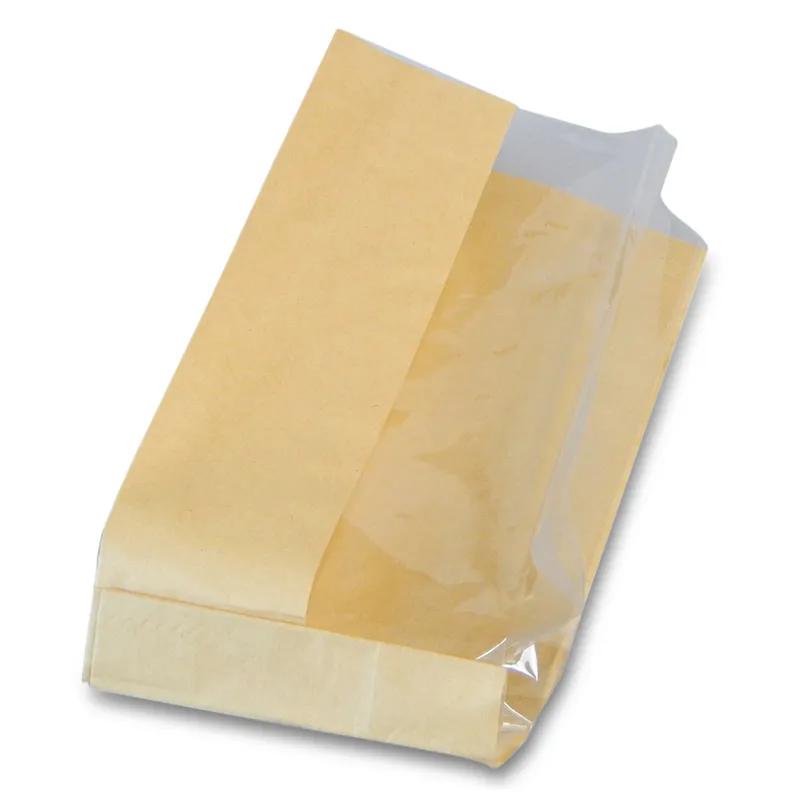 Bagcraft® Dubl View ToGo!® Bag 4.25X2.5X9.5 IN Kraft 500/Case