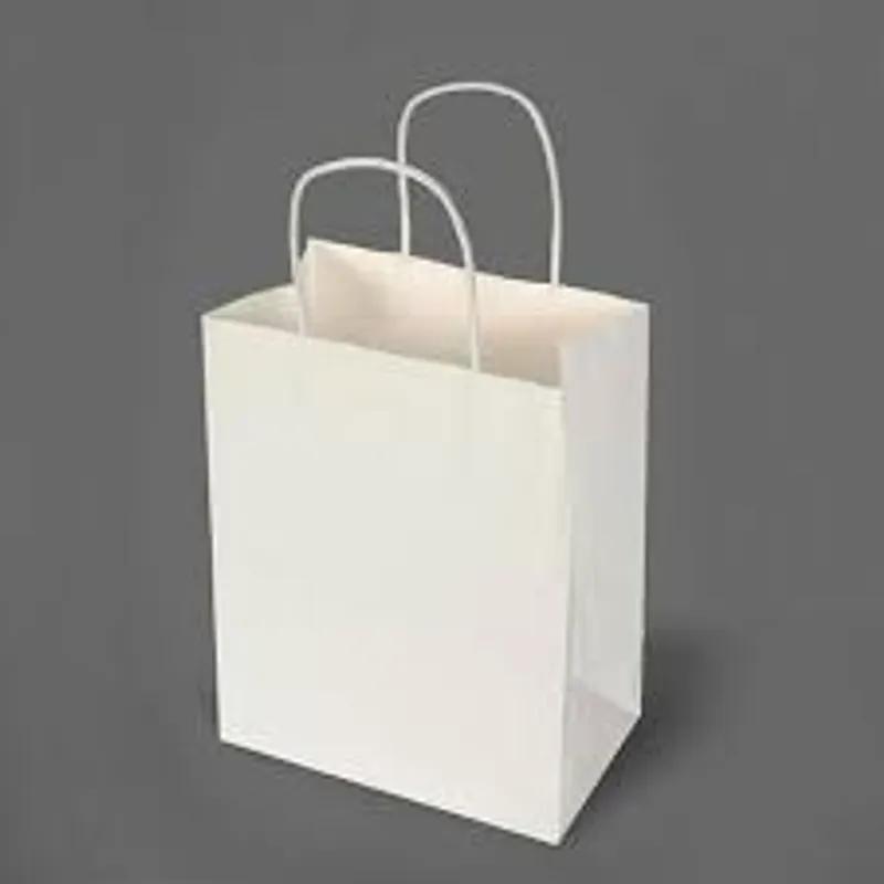 Victoria Bay Bag 8X5X10 IN Paper White With Handle 250/Case