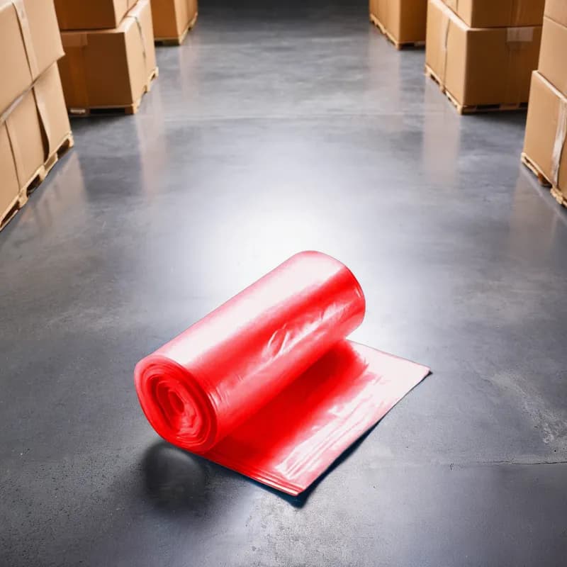 Can Liner 40X46 IN Red Plastic 3MIL 25/Case