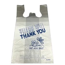 Victoria Bay Bag 12X7X22 IN High-Density Polyethylene (HDPE) 14MIC Thank You T-Shirt 1000/Case