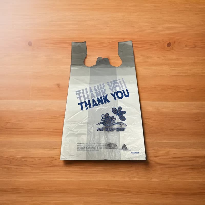 Victoria Bay Bag 12X7X22 IN High-Density Polyethylene (HDPE) 14MIC Thank You T-Shirt 1000/Case