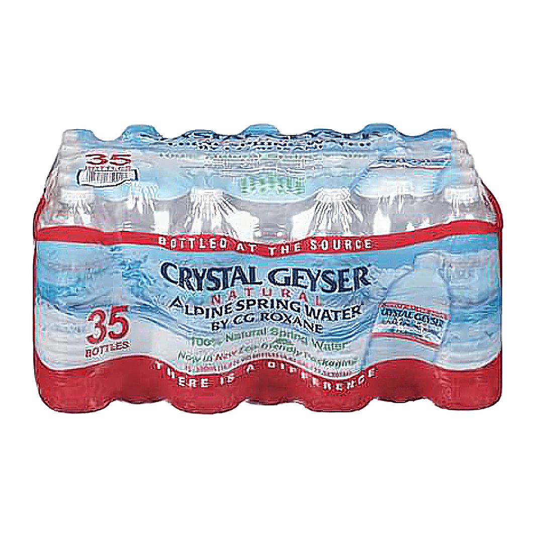 Crystal Geyser® Water 16.9 OZ PET Bottle 35 Count/Case 54 Cases/Pallet