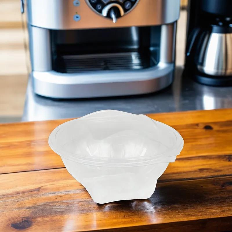 Victoria Bay Bowl & Lid Combo 48 OZ PET Clear Square to Round Hinged 150/Case