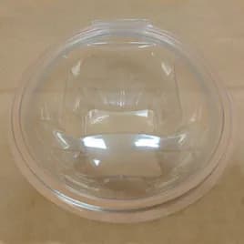 Bowl With Hinged Lid 24 OZ PET Clear Round Square Bottom 200/Case