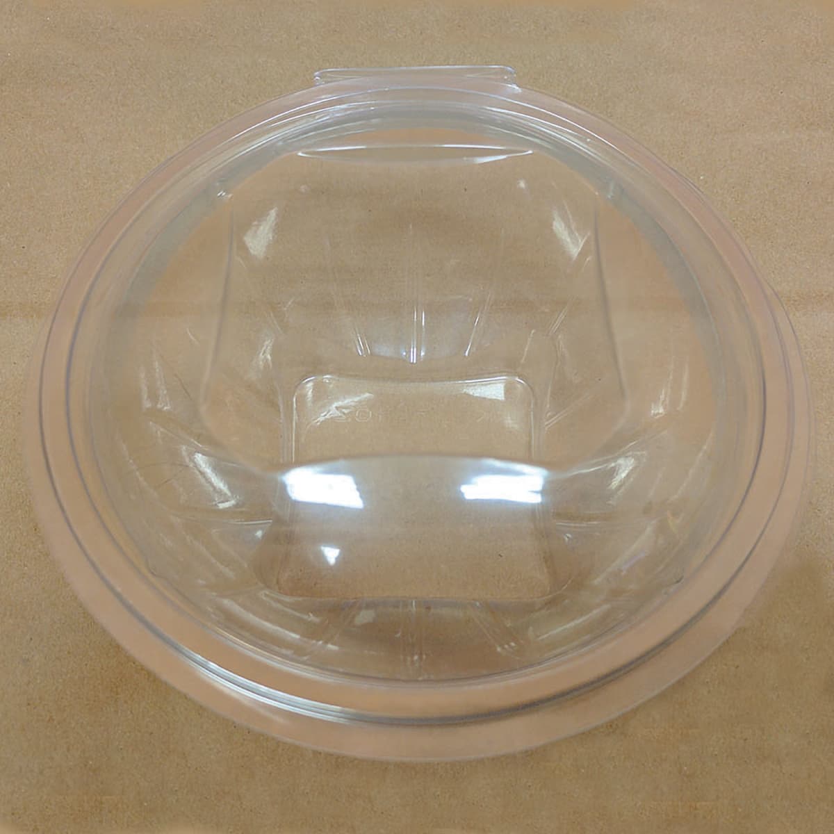 Bowl With Hinged Lid 24 OZ PET Clear Round Square Bottom 200/Case