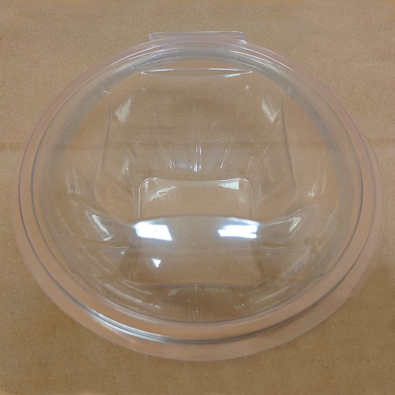 Bowl With Hinged Lid 24 OZ PET Clear Round Square Bottom 200/Case
