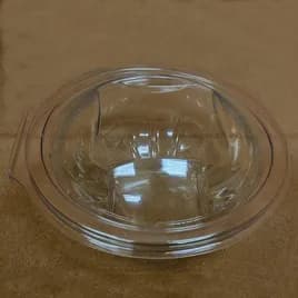 Victoria Bay Bowl & Lid Combo 8 OZ PET Clear Square to Round Hinged 200/Case