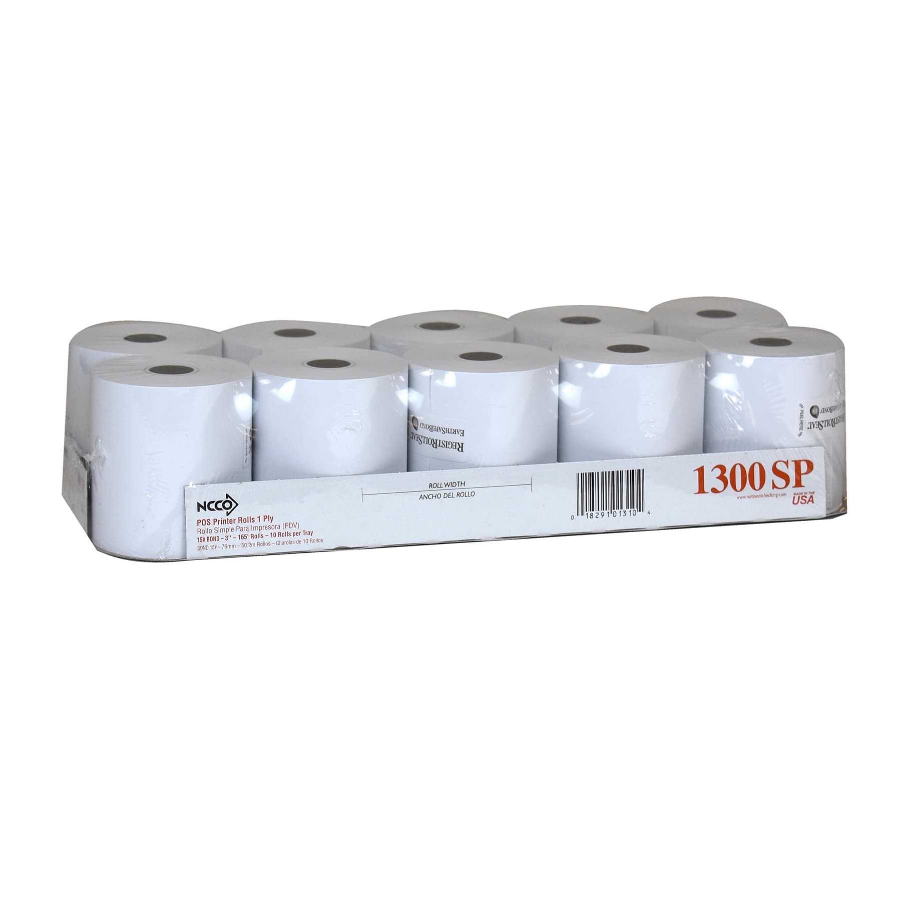 Register Tape 3IN X165FT White 1PLY 30/Case