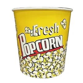 Victoria Bay Popcorn Bucket & Tub 130 OZ Paper Stock Print 150/Case