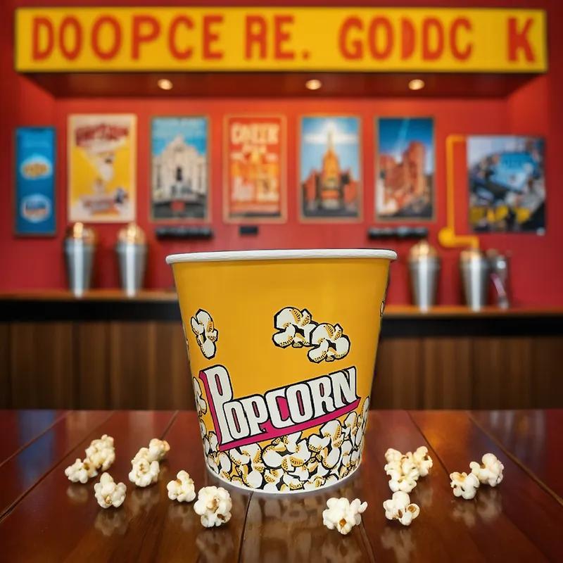 Victoria Bay Popcorn Bucket & Tub 170 OZ Paper Stock Print 120/Case