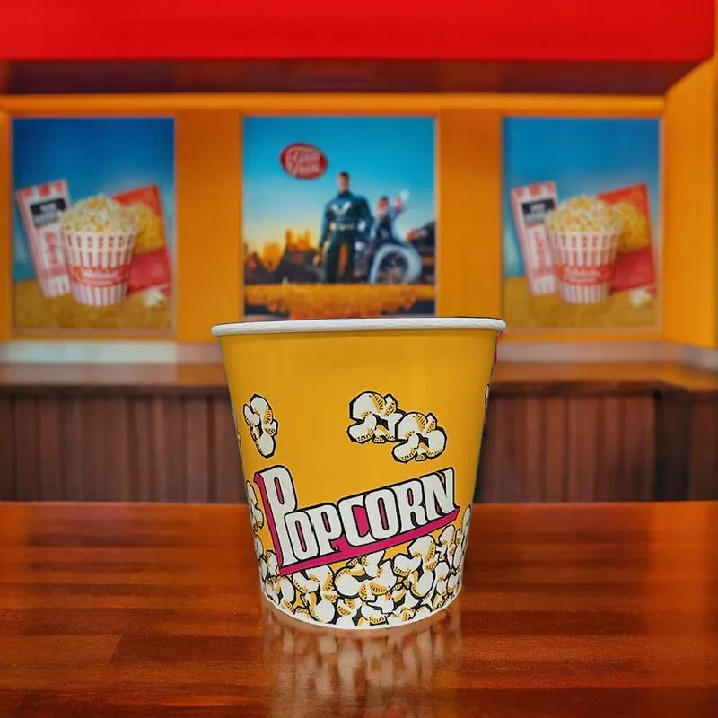 Victoria Bay Popcorn Bucket & Tub 170 OZ Paper Stock Print 120/Case