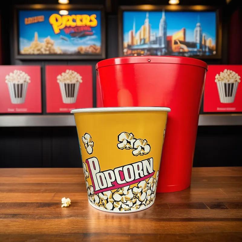 Victoria Bay Popcorn Bucket & Tub 170 OZ Paper Stock Print 120/Case