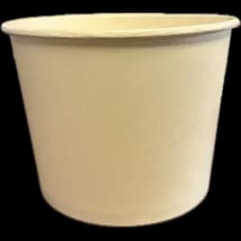 Victoria Bay Hot Food Container Base 32 OZ Double Wall Poly-Coated Paper White Round 600/Case
