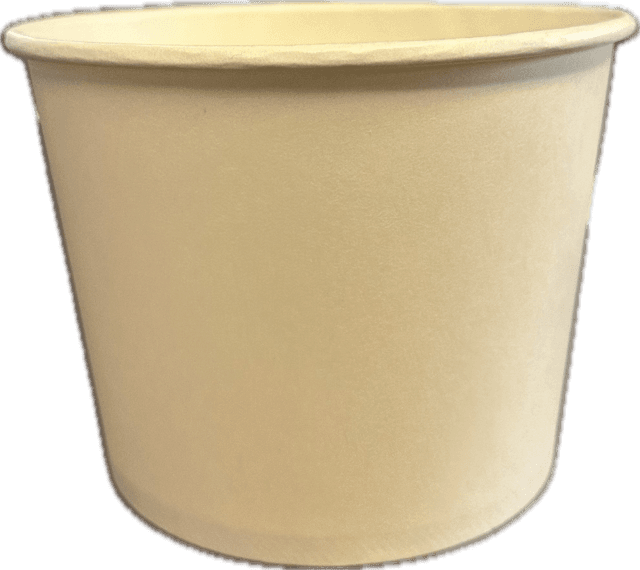 Victoria Bay Hot Food Container Base 32 OZ Double Wall Poly-Coated Paper White Round 600/Case