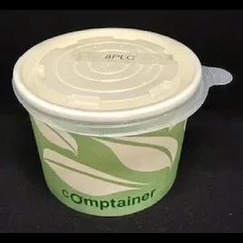 Hot Food Container Base 8 OZ Paper PLA Stock Print Round 1000/Case