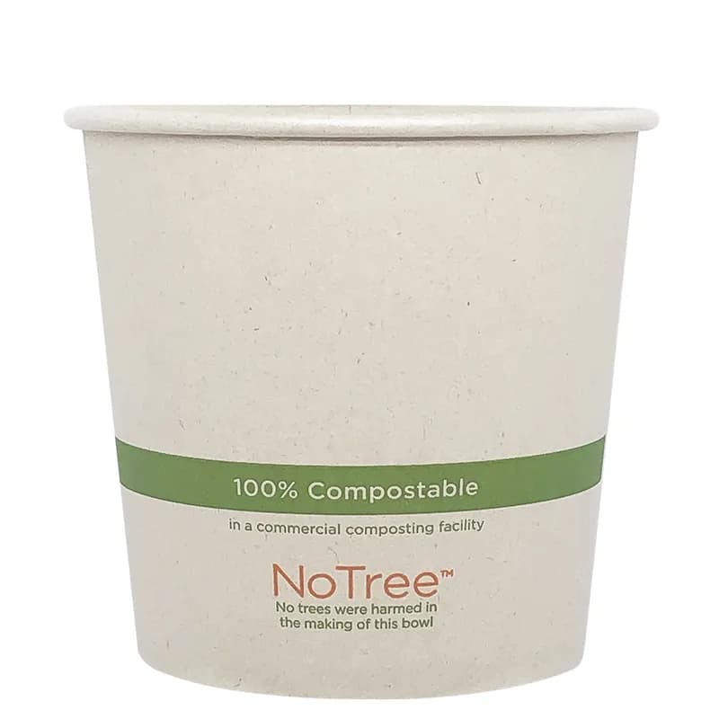 NoTree® Food Container Base 24 OZ Paper 500/Case