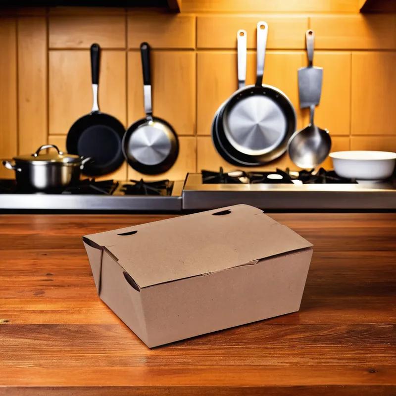 Victoria Bay Take-Out Box Fold-Top #8 Kraft Smart 300/Case