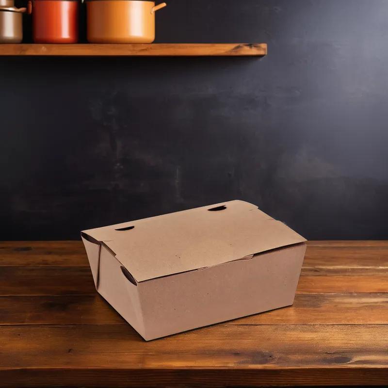 Victoria Bay Take-Out Box Fold-Top #8 Kraft Smart 300/Case