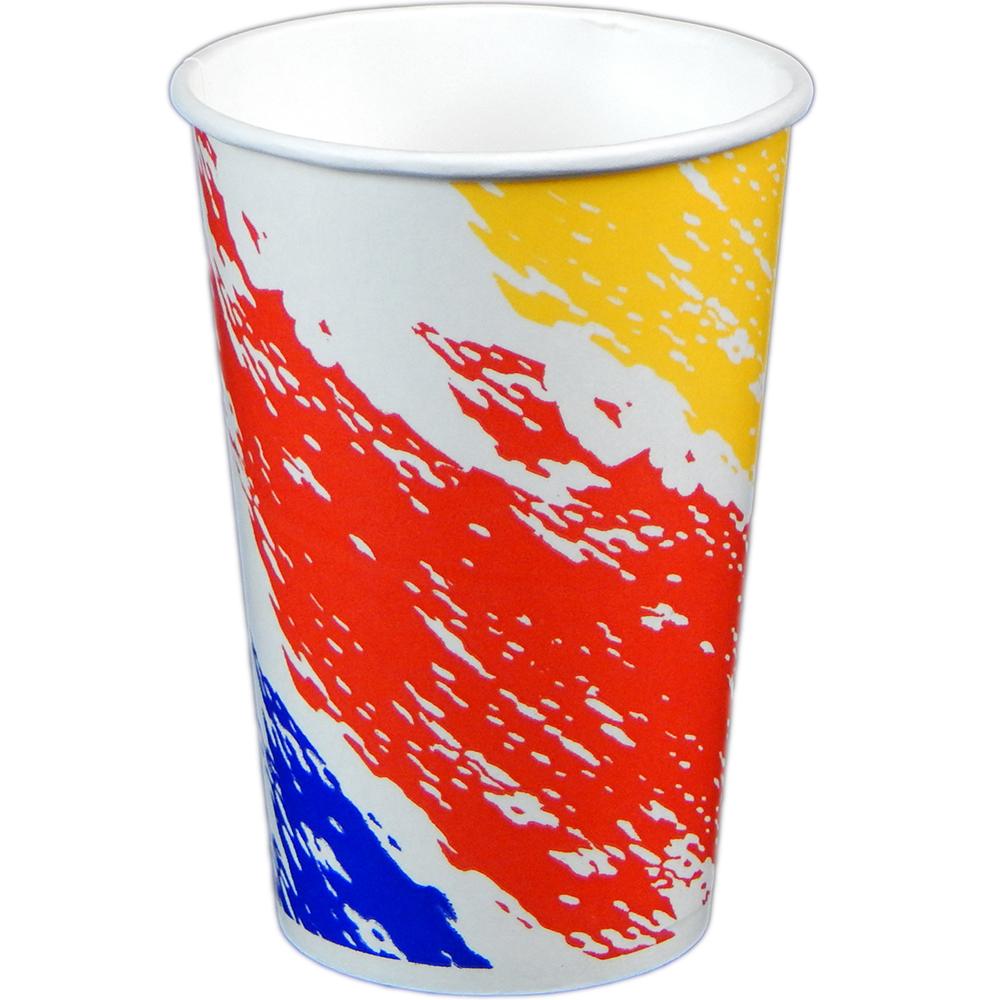 Cold Cup 16 OZ Paper Splash Stock Print 1000/Case