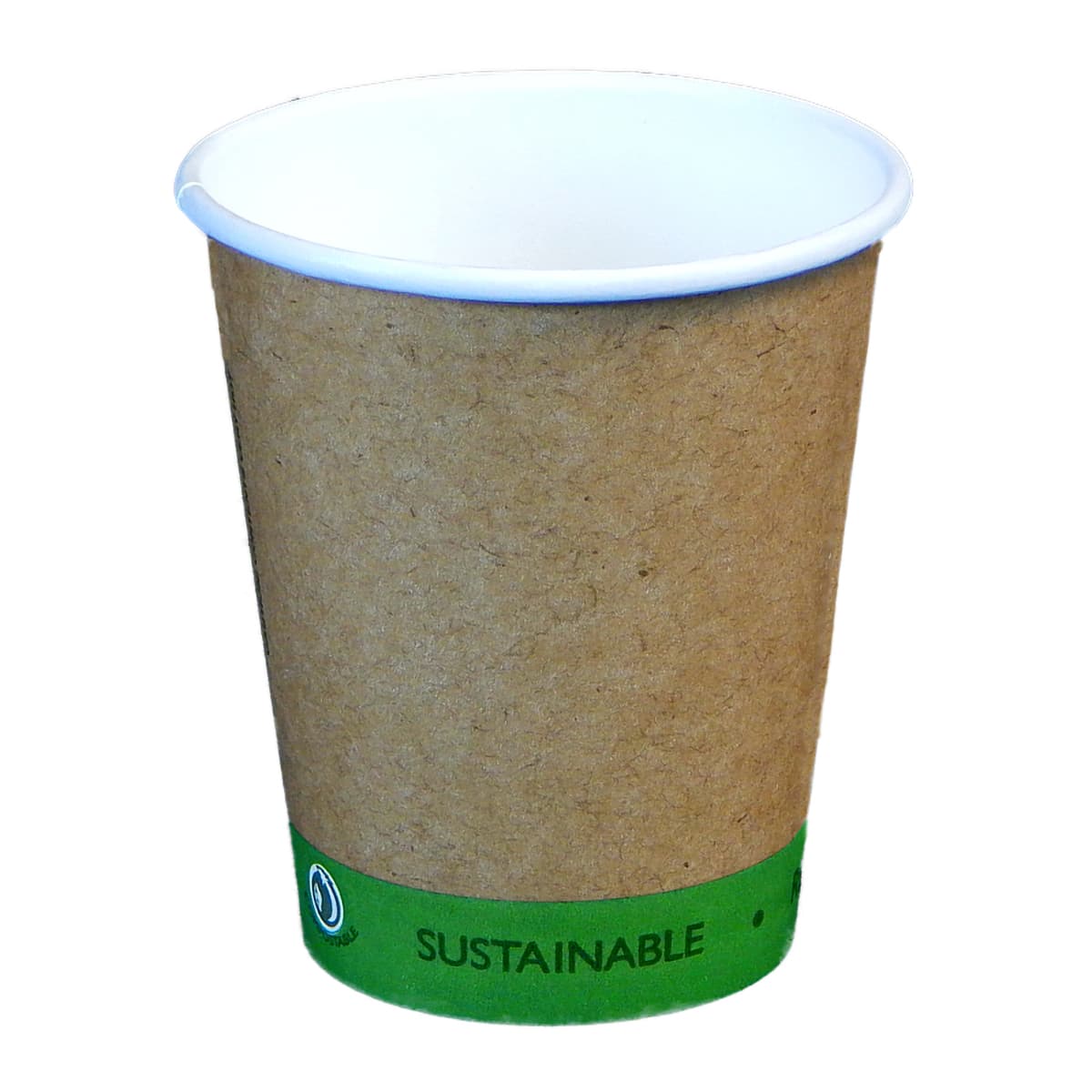 Victoria Bay Hot Cup 8 OZ Paper PLA Kraft Green Single Wall 1000/Case
