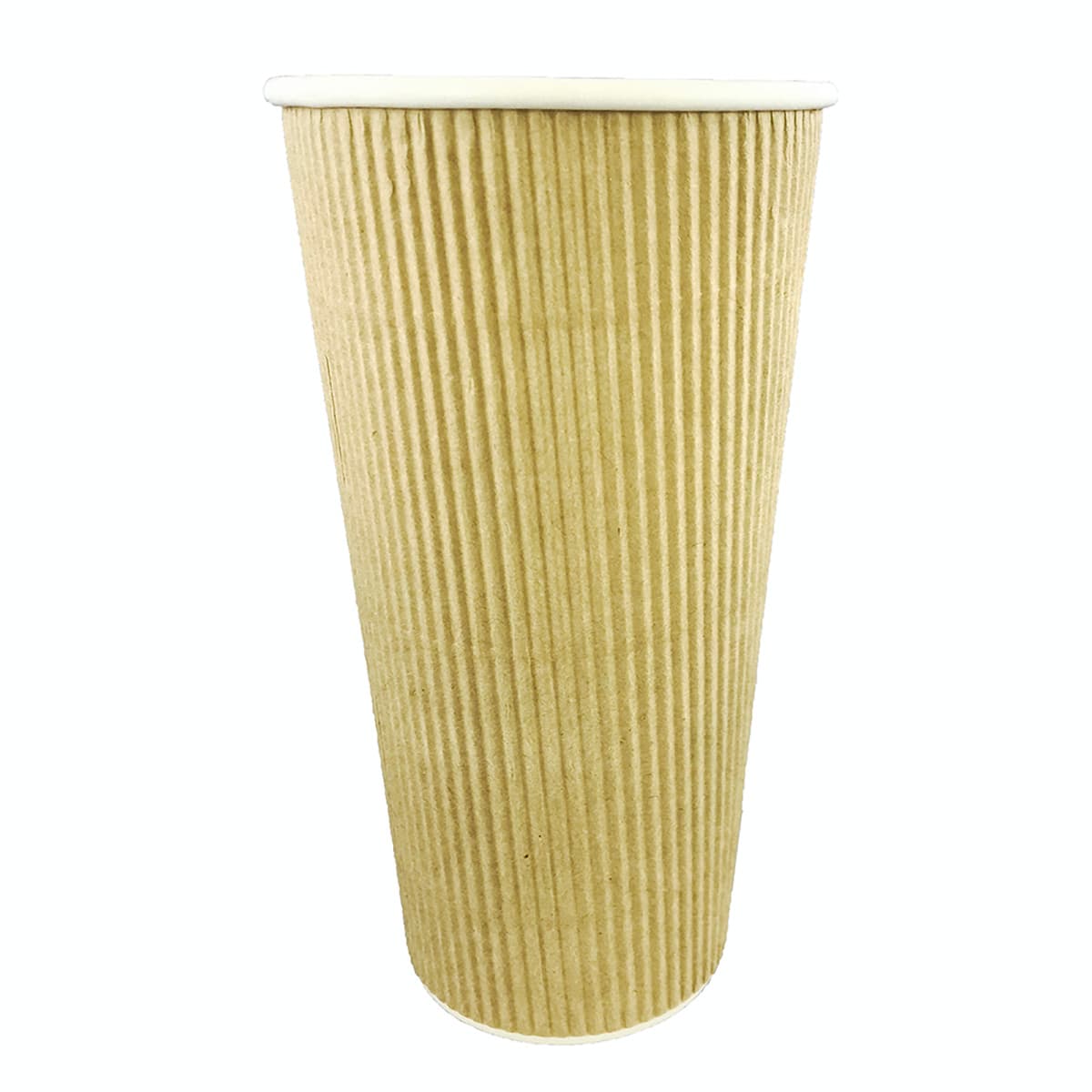 Victoria Bay Hot Cup 20 OZ Paper Kraft Fluted Rippled 500/Case