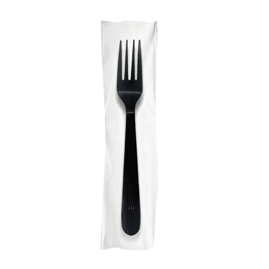 Victoria Bay Fork PP Black Heavyweight Wrapped 1000/Case