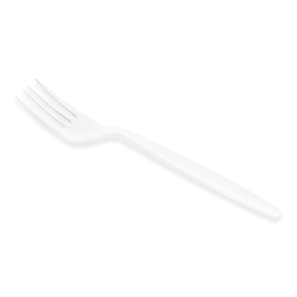 Victoria Bay Fork PP White Heavy Duty Unwrapped 100 Count/Pack 10 Packs/Case 1000 Count/Case