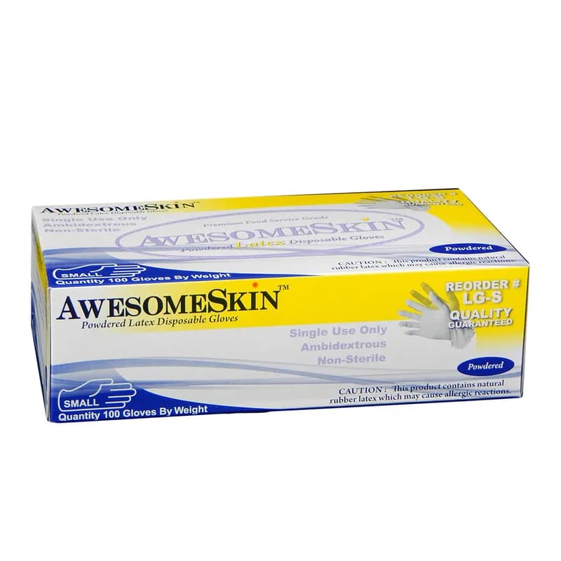 Gloves Small (SM) Latex Powdered 1000/Case