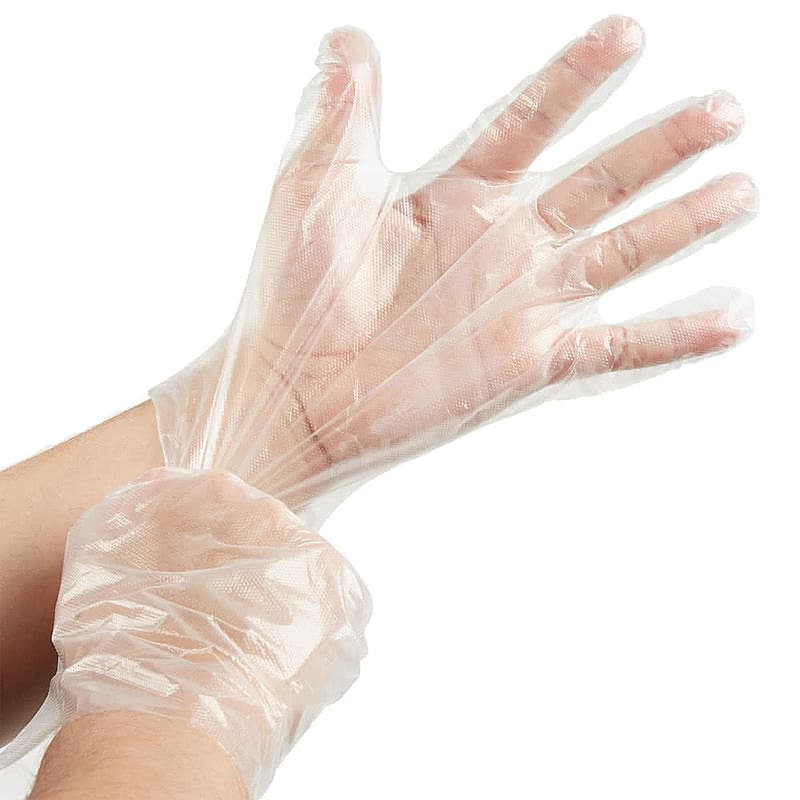 Gloves Large (LG) Clear LDPE 10000/Case
