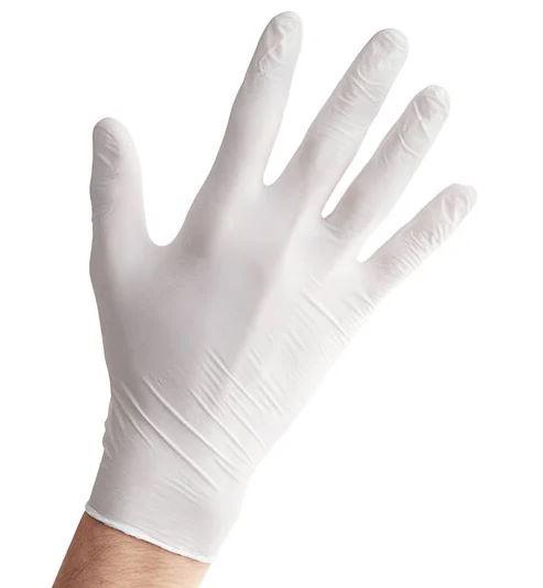 Victoria Bay Gloves Medium (MED) White Nitrile Powder-Free 1000/Case
