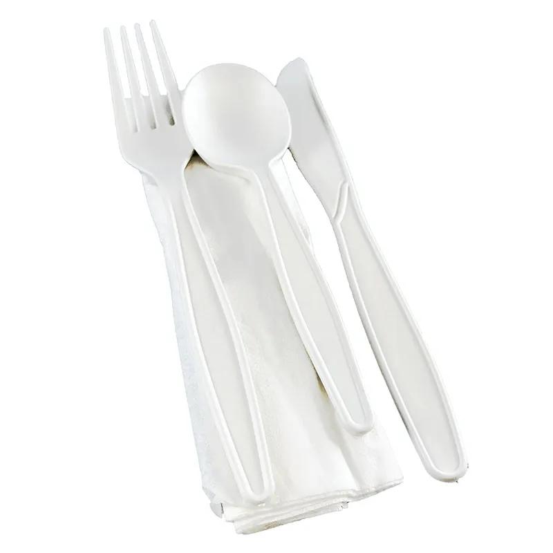 Victoria Bay 4PC Cutlery Kit PSM With Napkin,Fork,Knife,Spoon 250/Case