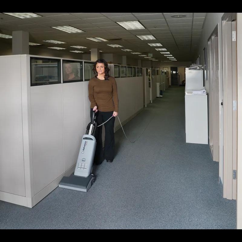 Advance Commercial Use Upright Vacuum 13.25X12.5X46.5 IN 3.4 QT 11.5IN Gray Plastic 9 amp 120 Volt With 33FT Cord 1/Each