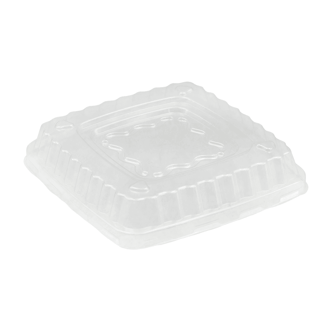Victoria Bay Lid Dome PET Clear Square For 16-32 OZ Bowl 300/Case