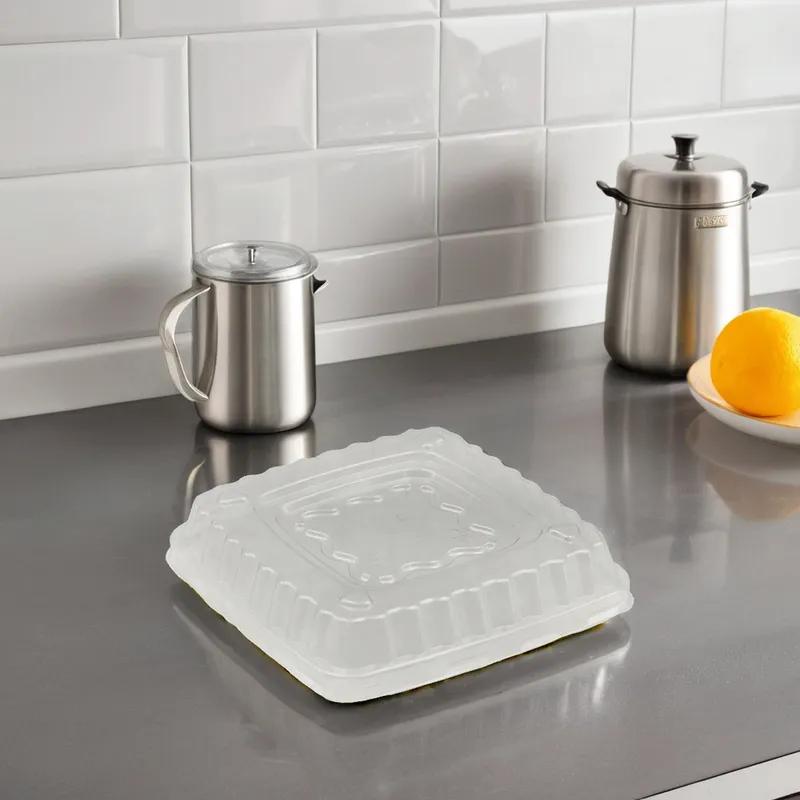 Victoria Bay Lid Dome PET Clear Square For 16-32 OZ Bowl 300/Case