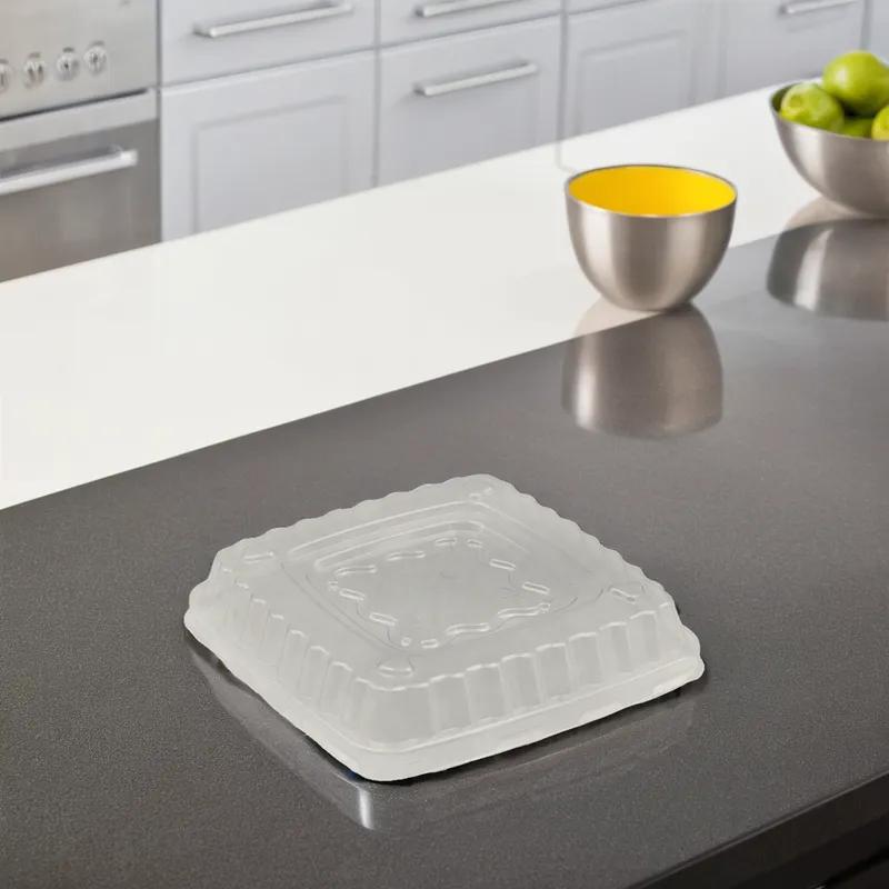 Victoria Bay Lid Dome PET Clear Square For 16-32 OZ Bowl 300/Case