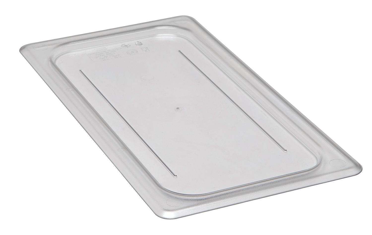 Camwear® Food Pan Lid 1/3 Clear With Flat Lid 1/Each
