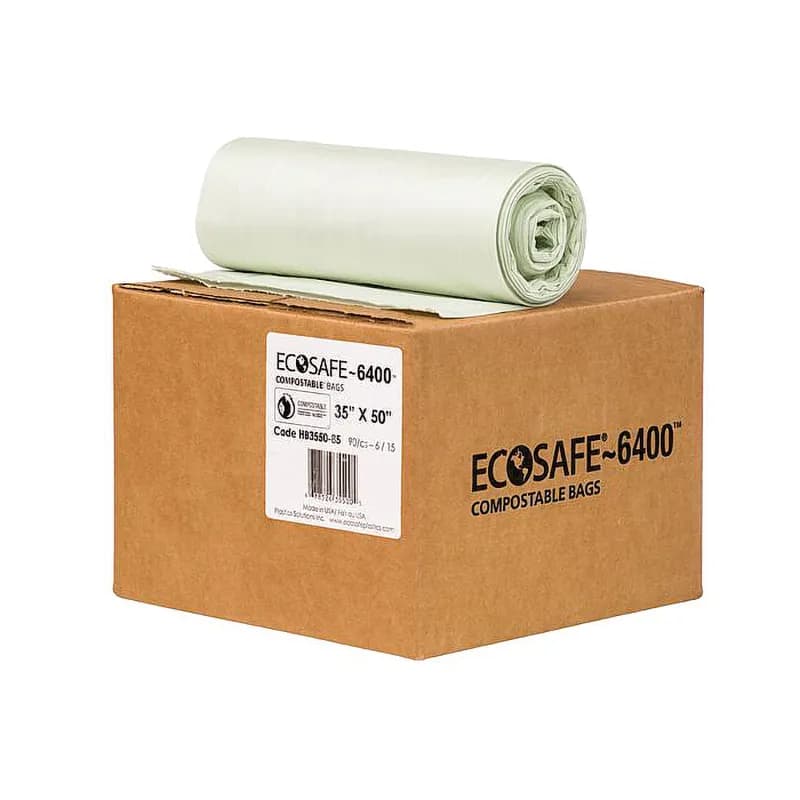 Compostable Liner 35X51 IN Green 0.85MIL 90/Case