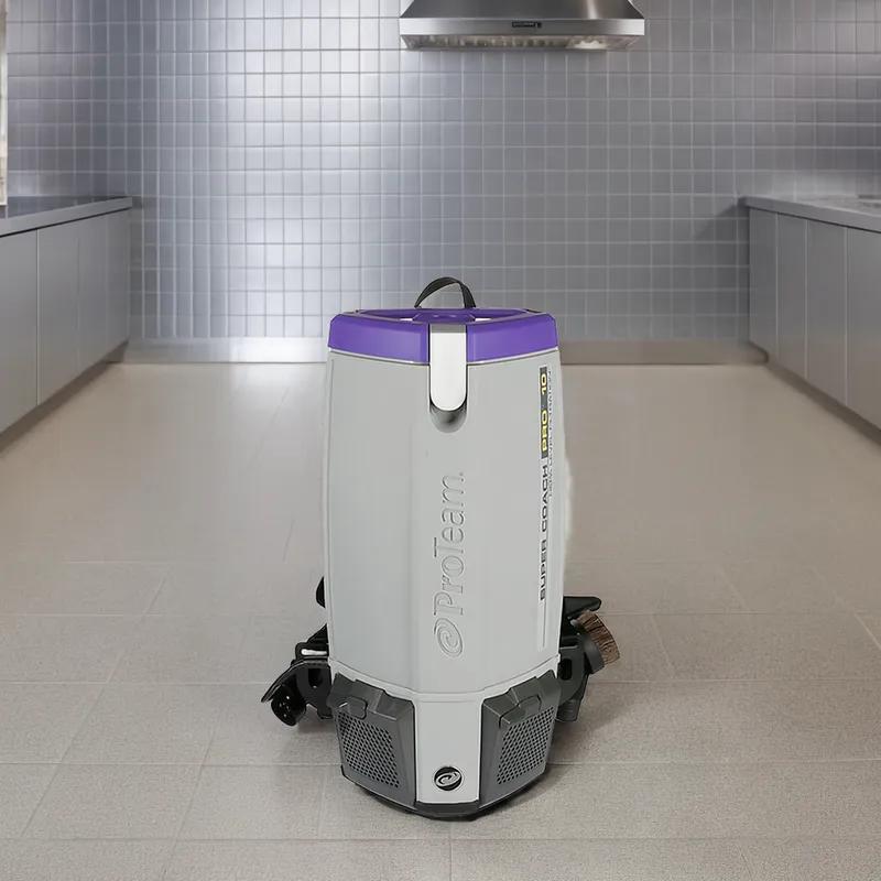 Super Coach Pro Backpack Vacuum 10 QT With 50FT Cord With Xover Multi-Surface Two-Piece Wand Tool Kit 1/Each