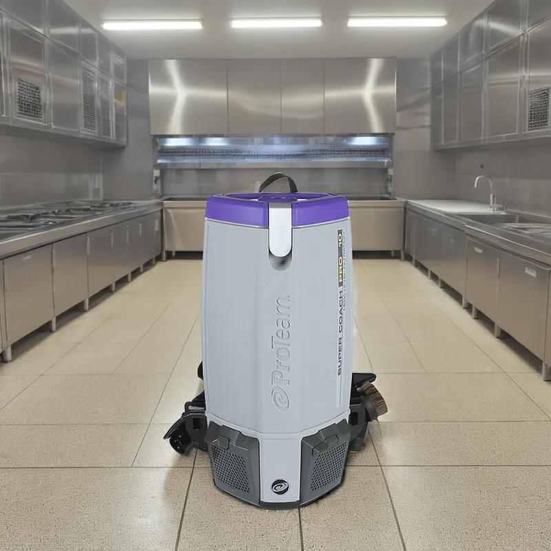 Super Coach Pro Backpack Vacuum 10 QT With 50FT Cord With Xover Multi-Surface Two-Piece Wand Tool Kit 1/Each