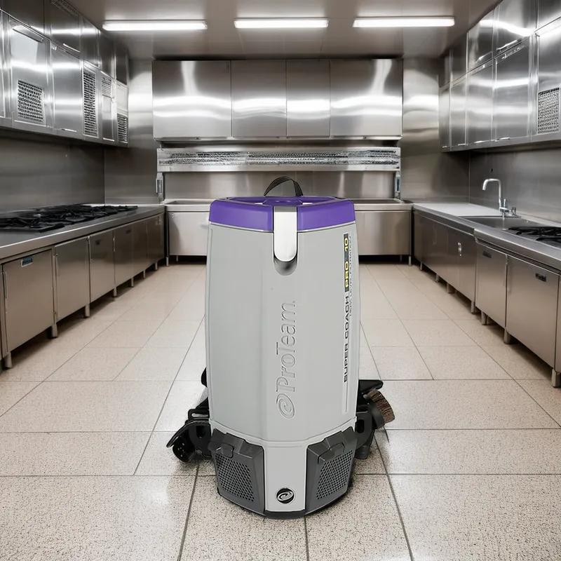 Super Coach Pro Backpack Vacuum 10 QT With 50FT Cord With Xover Multi-Surface Two-Piece Wand Tool Kit 1/Each