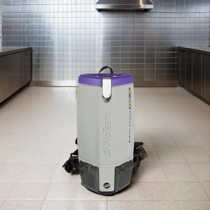 Super Coach Pro Backpack Vacuum 10 QT With 50FT Cord With Xover Multi-Surface Two-Piece Wand Tool Kit 1/Each