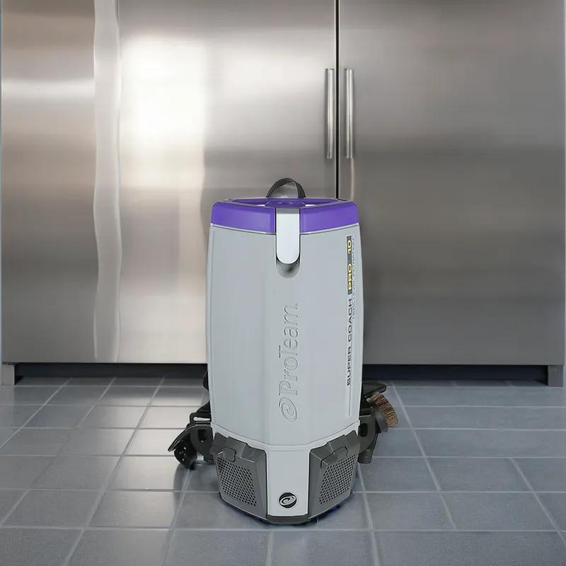 Super Coach Pro Backpack Vacuum 10 QT With 50FT Cord With Xover Multi-Surface Two-Piece Wand Tool Kit 1/Each