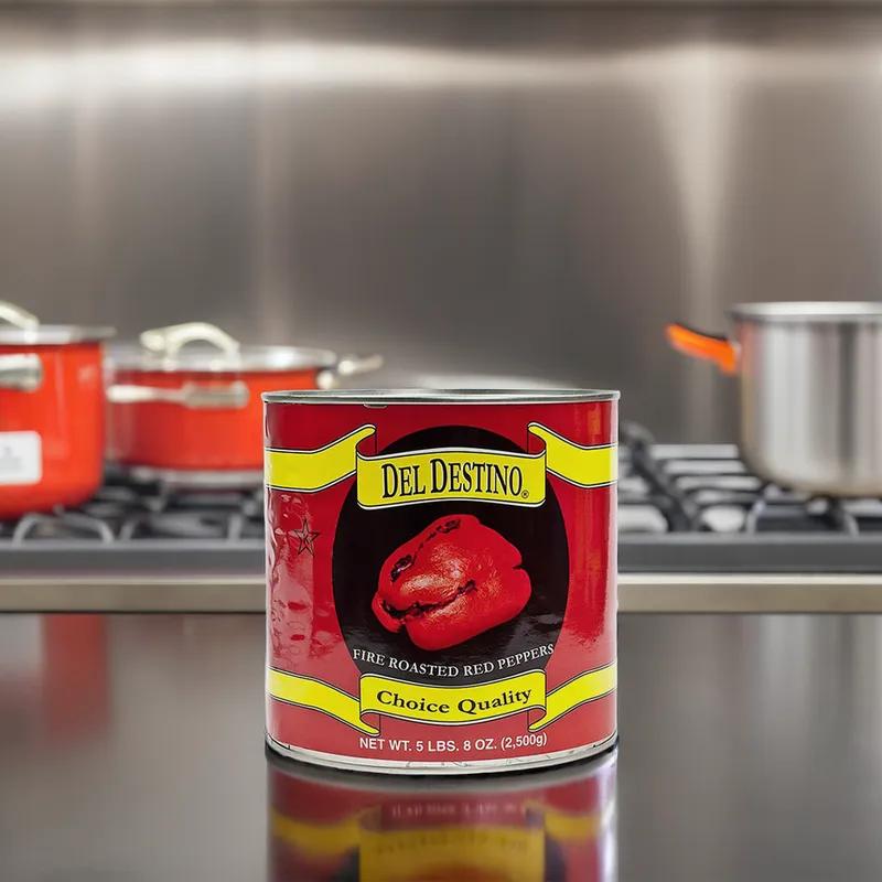 Fire Roasted Red Pepper 3 kg Whole 6/Case