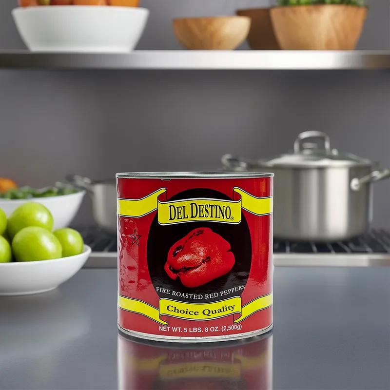 Fire Roasted Red Pepper 3 kg Whole 6/Case