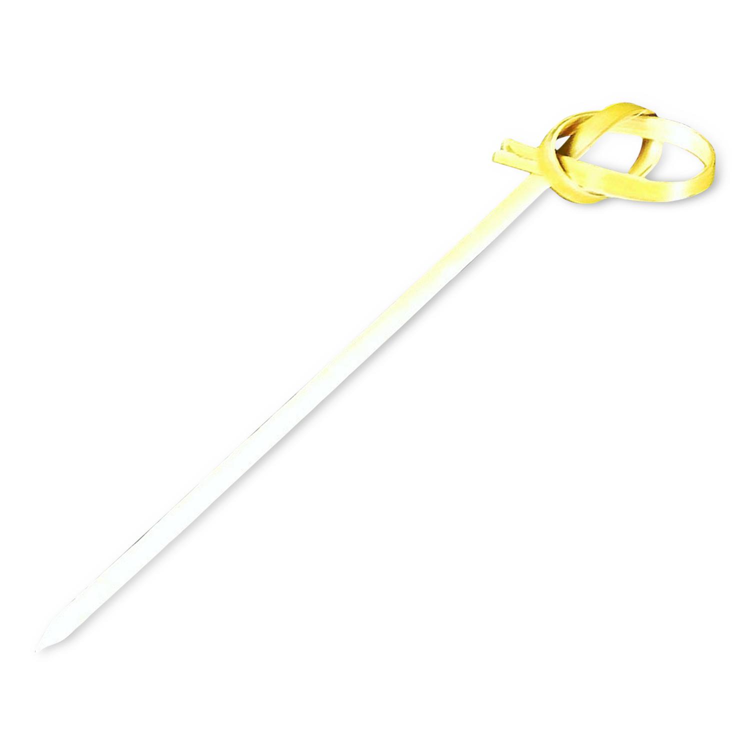 Victoria Bay Knot Pick 3.5 IN Bamboo 100 Count/Pack 40 Packs/Case 4000 Count/Case