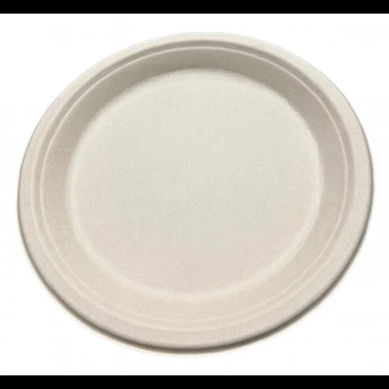 Victoria Bay Plate 9 IN Sugarcane Kraft Unbleached 500/Case