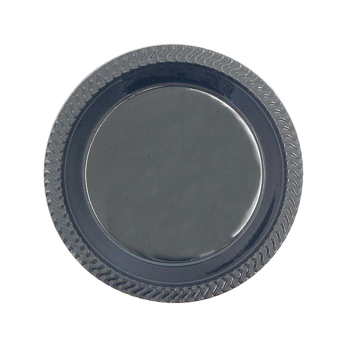 Victoria Bay Plate 10 IN HIPS Black Heavy 400/Case