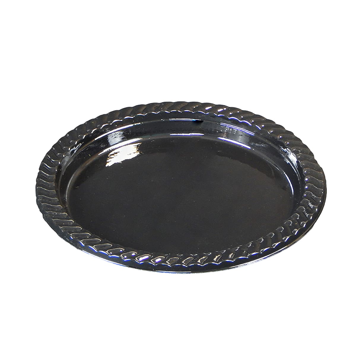 Victoria Bay Plate 7 IN HIPS Black Heavy 1000/Case