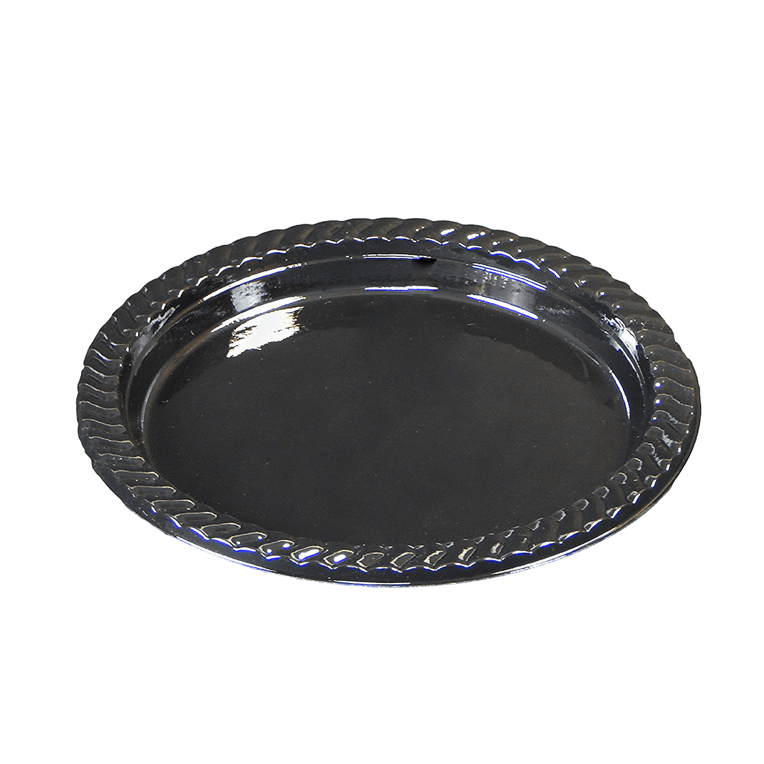 Victoria Bay Plate 7 IN HIPS Black Heavy 1000/Case